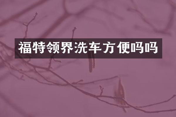 福特领界洗车方便吗吗