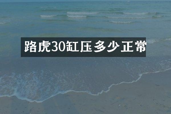 路虎30缸压多少正常