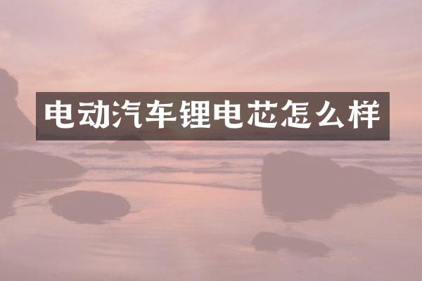 电动汽车锂电芯怎么样