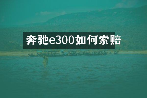 奔驰e300如何索赔