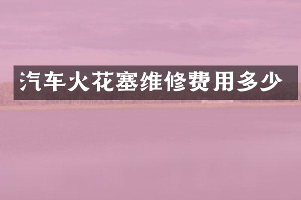 汽车火花塞维修费用多少