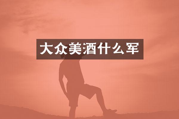 大众美酒什么军
