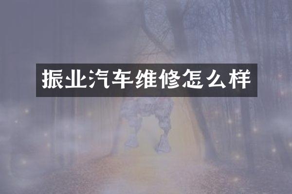 振业汽车维修怎么样