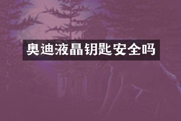 奥迪液晶钥匙安全吗