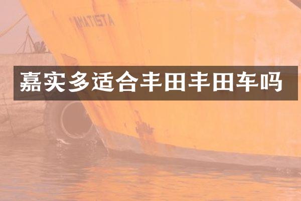 嘉实多适合丰田丰田车吗