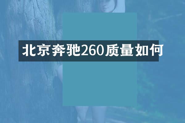 北京奔驰260质量如何