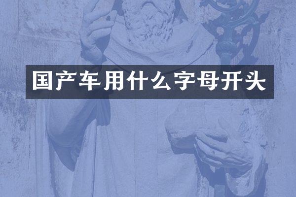 国产车用什么字母开头
