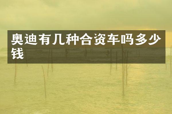 奥迪有几种合资车吗多少钱