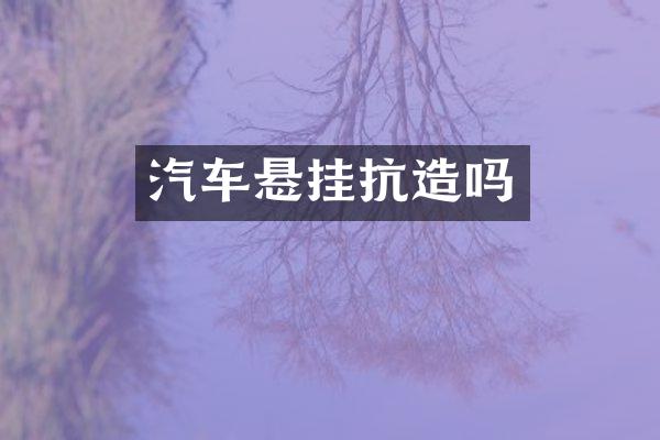 汽车悬挂抗造吗