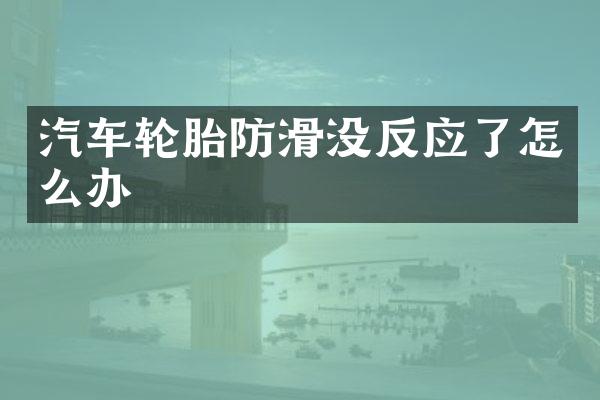 汽车轮胎防滑没反应了怎么办