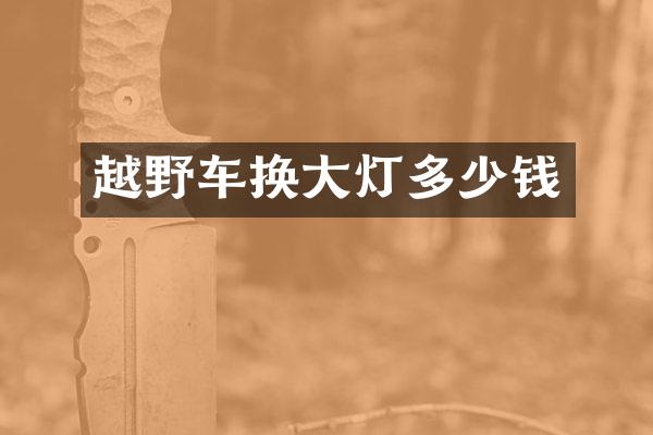 越野车换大灯多少钱