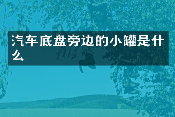 汽车底盘旁边的小罐是什么