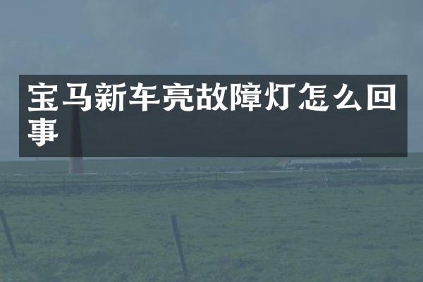 宝马新车亮故障灯怎么回事