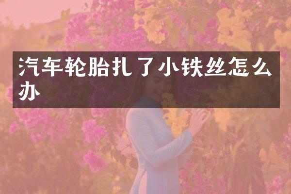 汽车轮胎扎了小铁丝怎么办