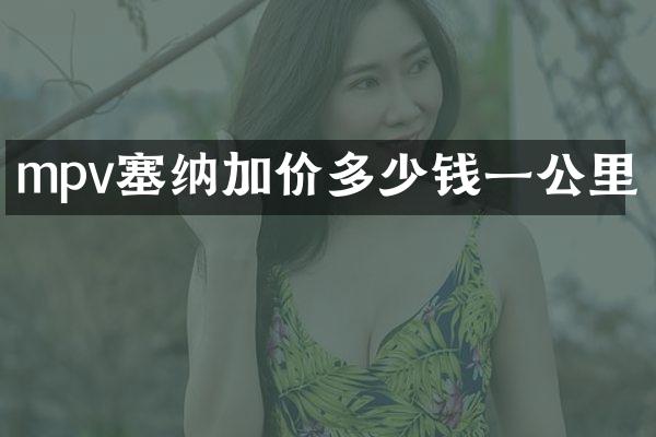 mpv塞纳加价多少钱一公里