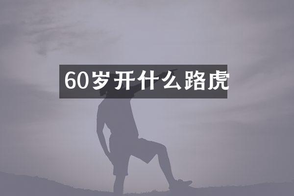 60岁开什么路虎