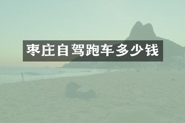 枣庄自驾跑车多少钱