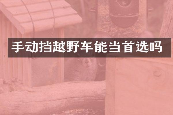 手动挡越野车能当首选吗