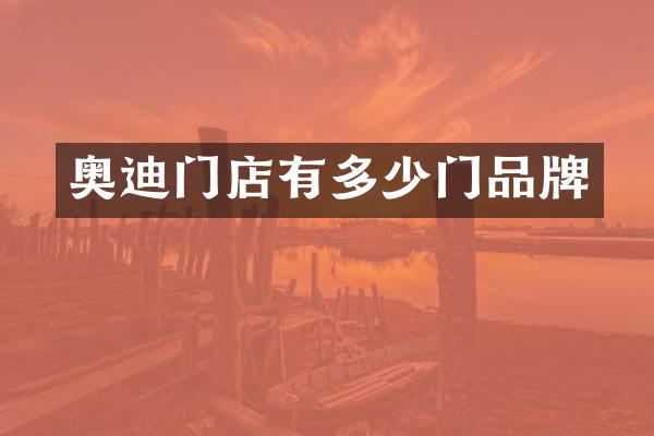 奥迪门店有多少门品牌