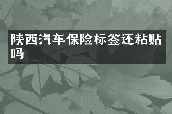 陕西汽车保险标签还粘贴吗