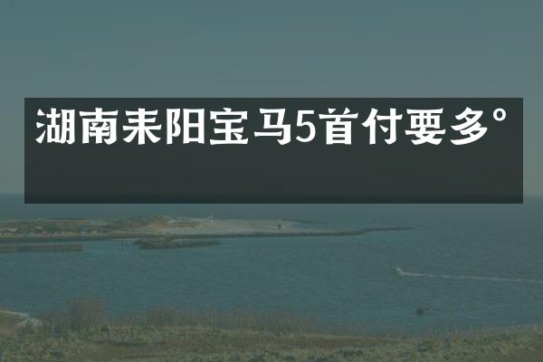 湖南耒阳宝马5首付要多少