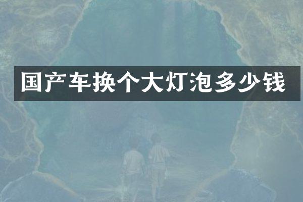 国产车换个大灯泡多少钱