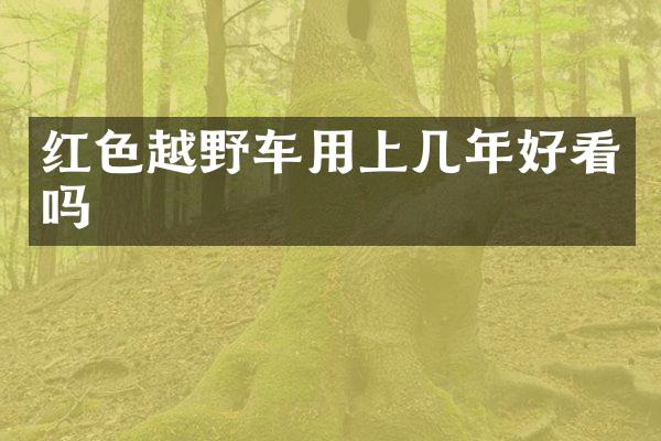 红色越野车用上几年好看吗