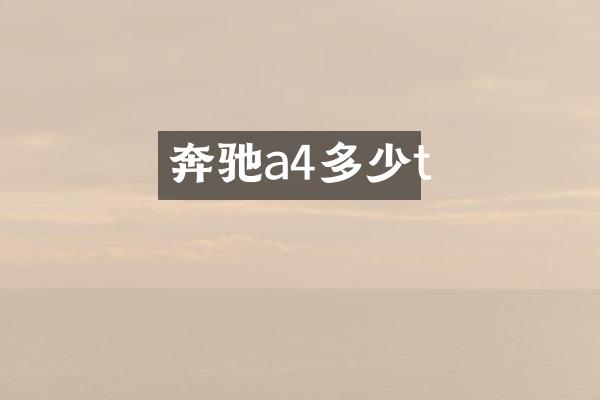 奔驰a4多少t