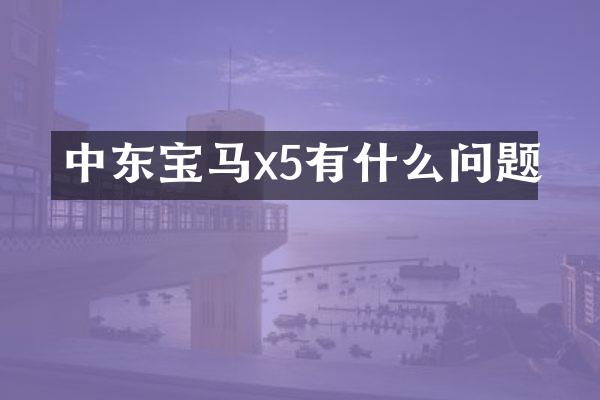 中东宝马x5有什么问题