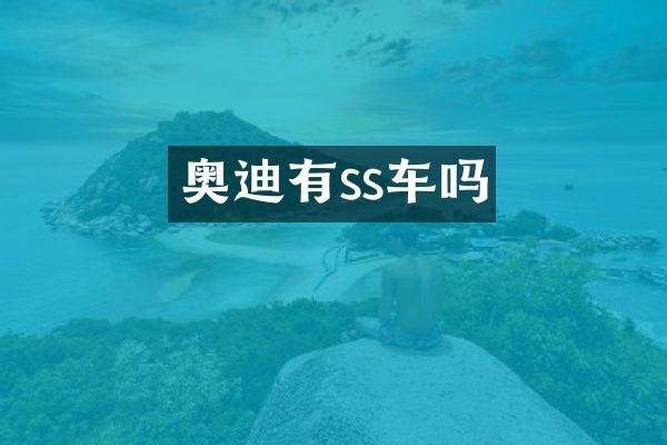 奥迪有ss车吗