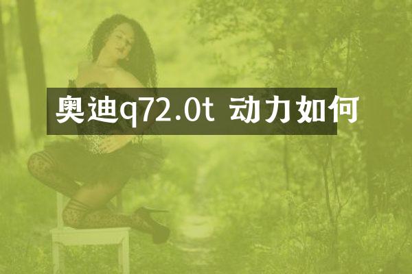 奥迪q72.0t 动力如何