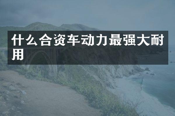 什么合资车动力最强大耐用