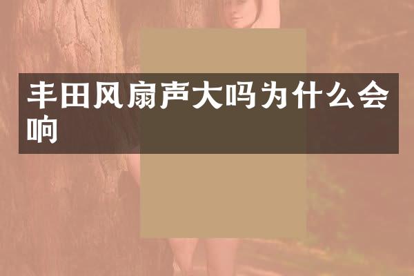 丰田风扇声大吗为什么会响