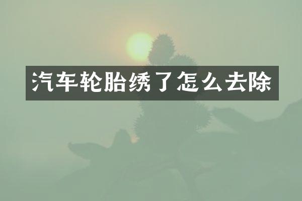 汽车轮胎绣了怎么去除