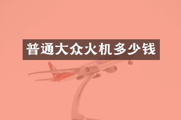 普通大众火机多少钱