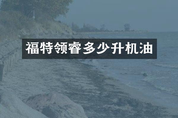 福特领睿多少升机油