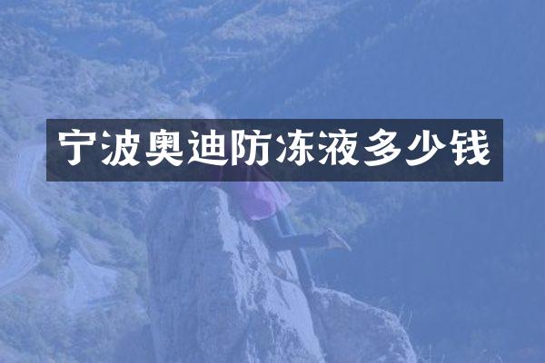 宁波奥迪防冻液多少钱