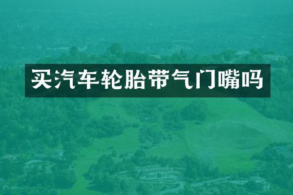 买汽车轮胎带气门嘴吗
