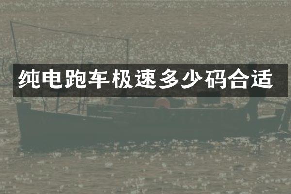 纯电跑车极速多少码合适