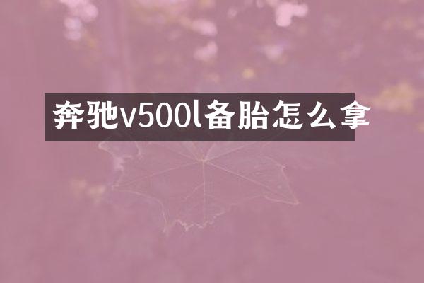 奔驰v500l备胎怎么拿