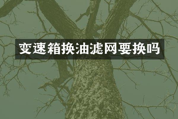 变速箱换油滤网要换吗