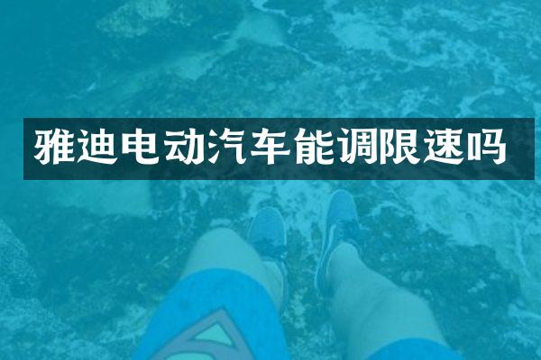 雅迪电动汽车能调限速吗