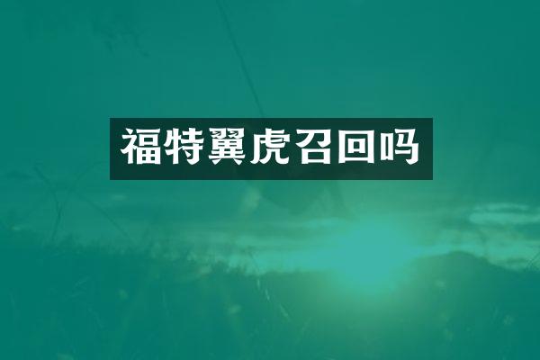 福特翼虎召回吗