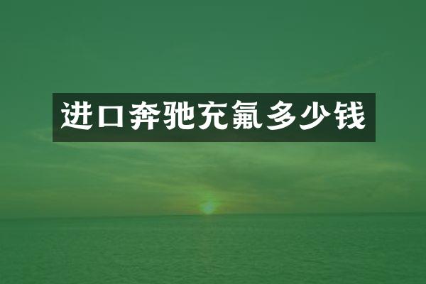 进口奔驰充氟多少钱