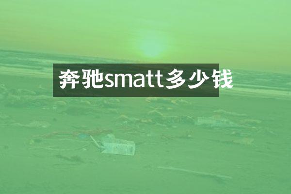 奔驰smatt多少钱