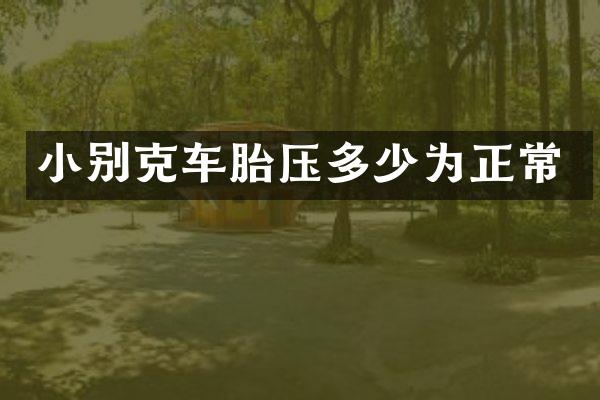 小别克车胎压多少为正常