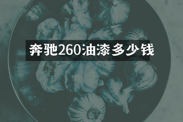 奔驰260油漆多少钱