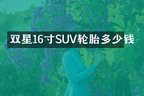 双星16寸SUV轮胎多少钱