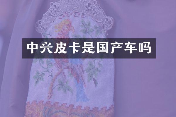 中兴皮卡是国产车吗