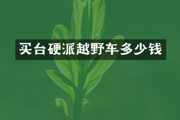 买台硬派越野车多少钱